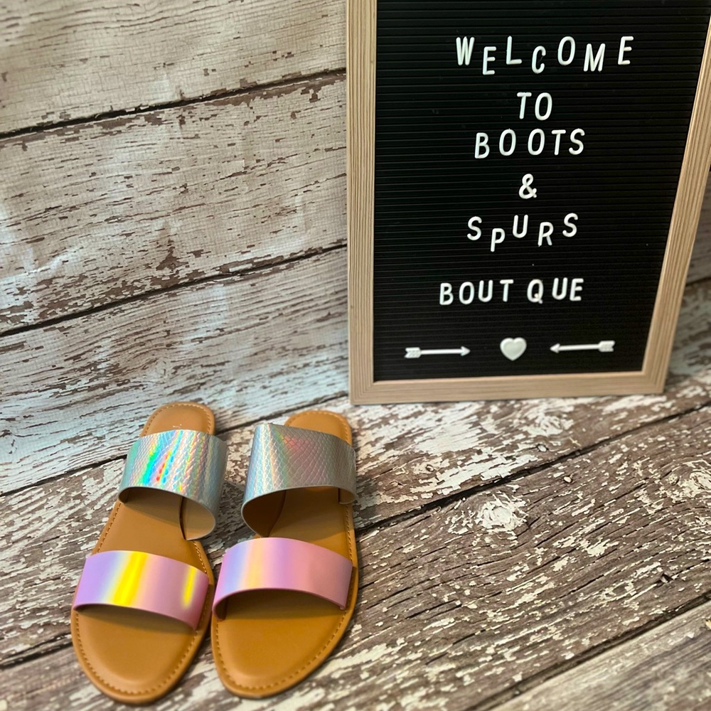 Holographic Sandals